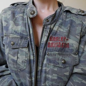 Camouflage Harley Davidson Jacket
